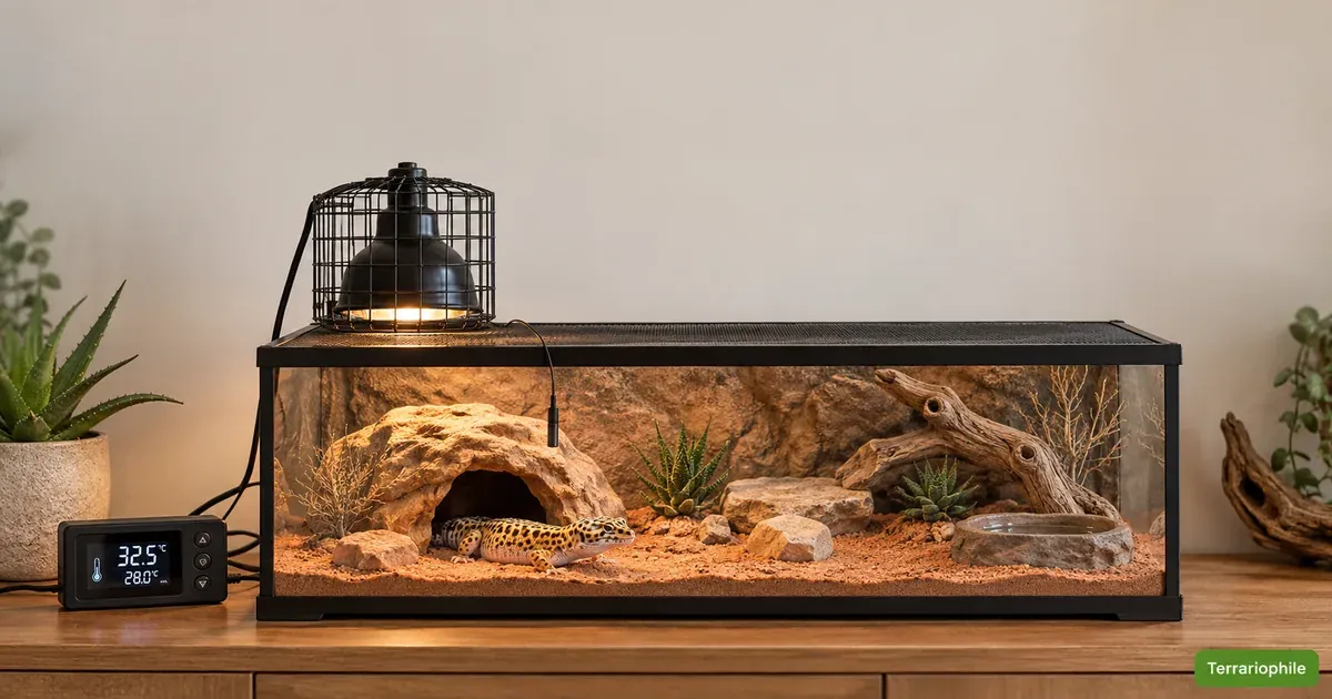 Lampe céramique terrarium