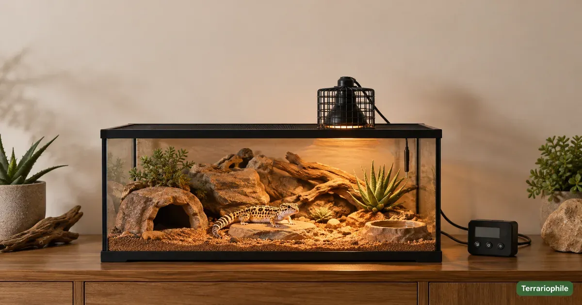 Lampe chauffante terrarium