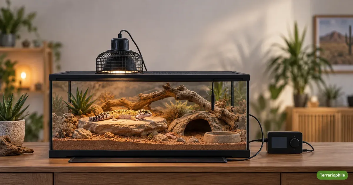 Tapis chauffant terrarium avec thermostat
