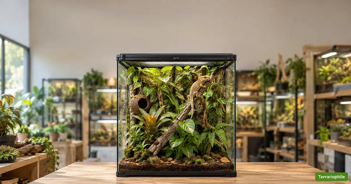 Terrarium gecko à crête
