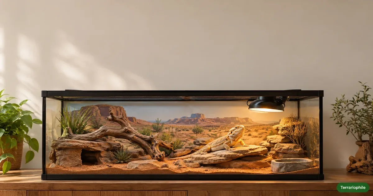 Terrarium lézard