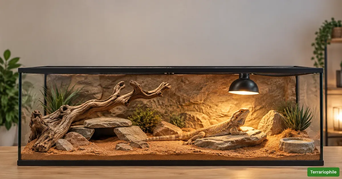 Terrarium pogona