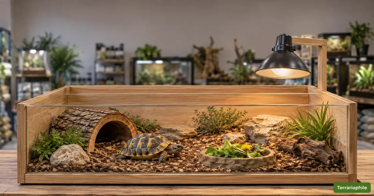 Terrarium tortue bois
